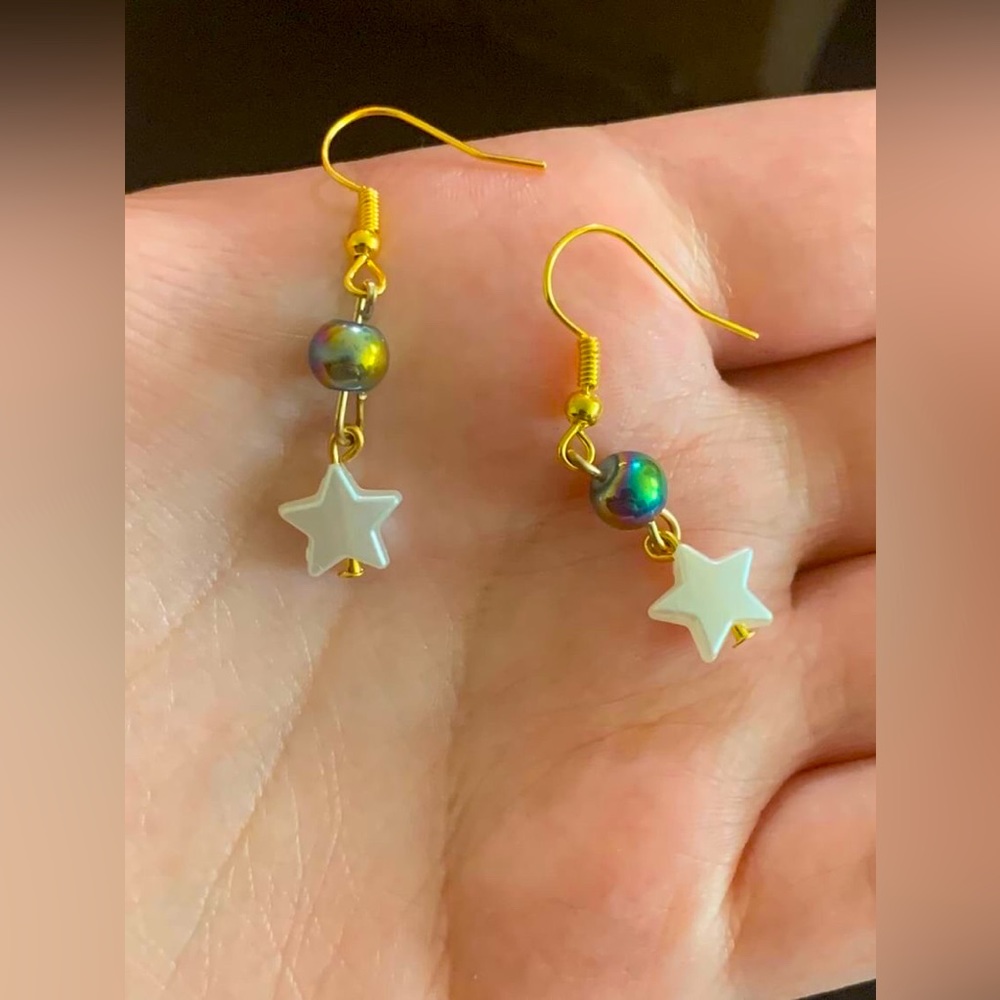 Star Chrome Earring